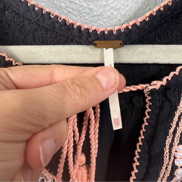 Free People Wind Willow embroidered dress size xs - Picture 6 of 8